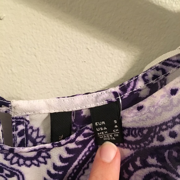 Mango MNG Swim Cover Up Sz Sm NWT Paisley Boho - Picture 8 of 8